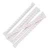 Fiesta Compostable Individually Wrapped Paper Smoothie Straws Red Stripes (Pack of 250)