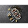 Churchill Raku Duo Agate Chefs Oblong Plate Topaz 287x152mm (Pack of 12)