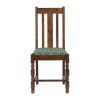 Mayfair Dining Chair with Green Diamond Padded Seat (Pack of 2)