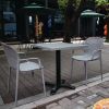 Bolero Aluminium Square Table Top Light Grey 700mm