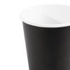 Fiesta Recyclable Coffee Cups Single Wall Black 225ml / 8oz