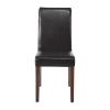 Bolero Faux Leather Dining Chair Black (Box 2)