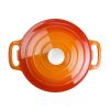 Vogue Orange Round Casserole Dish 4Ltr