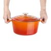 Vogue Orange Round Casserole Dish 4Ltr