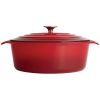 Vogue Red Oval Casserole Dish 5Ltr