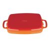Vogue Orange Cast Iron Casserole Dish 1.8Ltr