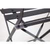 Bolero Black Pavement Style Steel Chairs (Pack of 2)