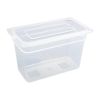 Vogue Polypropylene 1/3 Gastronorm Container with Lid 200mm (Pack of 4)