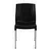 Bolero Stacking Bistro Side Chairs Black (Pack of 4)