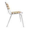 Bolero Aluminium & Ash Bistro Side Chairs (Pack of 4)