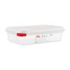 Araven Polypropylene 1/4 Gastronorm Food Containers 1.8Ltr (Pack of 4)