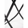 Bolero Square PE Wicker Folding Table Black 600mm