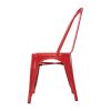 Bolero Bistro Steel Side Chair Red (Pack of 4)