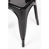 Bolero Bistro Steel?Side Chairs Black (Pack of 4)
