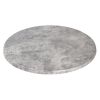 Werzalit Pre-drilled Round Table Top Concrete