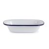 Olympia Enamel Pie Dishes Rectangular 180 x 135mm (Pack of 6)