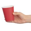 Fiesta Recyclable Single Wall Takeaway Coffee Cups Red 225ml / 8oz