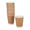 Fiesta Recyclable Coffee Cups Double Wall Kraft 340ml / 12oz
