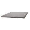 Werzalit Pre-drilled Square Table Top  Dark Grey 700mm