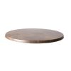 Werzalit Pre-drilled Round Table Top  Rust Brown 700mm
