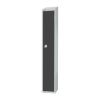 Elite Single Door 300mm Deep Lockers Graphite Grey