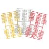Beaumont Peg Board 20mm Letters 540 Characters Yellow (Pack of 20)