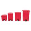 Rubbermaid Step-On Pedal Bin Red 87Ltr