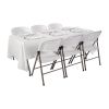 Special Offer Bolero PE Centre Folding Table 6ft with Six Folding Chairs