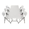 Special Offer Bolero PE Centre Folding Table 6ft with Six Folding Chairs