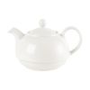 Churchill Plain Whiteware Teapots 370ml (Pack of 4)