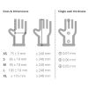 Vogue Powdered Vinyl Gloves Clear (Pack of 100)