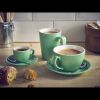 Genware Porcelain Green Latte Mug 34cl/12oz - Pack of 6