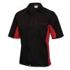 Chef Works Unisex Contrast Shirt Black and Red