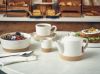 GenWare Kava White Stoneware Teapot 48cl/16.8oz - Pack of 6