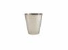 Hammered Stainless Steel Conical Serving Cup 9 x 10cm - Pack of 12