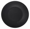 Luna Stoneware Black Wide Rim Plate 21cm/8.25