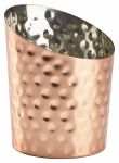 Hammered Copper Plated Angled Cone 9.5 x 11.6cm (Dia x H) - Pack of 12