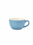 Genware Porcelain Blue Bowl Shaped Cup 25cl/8.75oz - Pack of 6