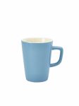 Genware Porcelain Blue Latte Mug 34cl/12oz - Pack of 6
