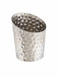 Hammered Stainless Steel Angled Cone 9.5 x 11.6cm (Dia x H) - Pack of 12