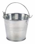 Galvanised Steel Serving Bucket 8.5cm Dia - Pack of 12
