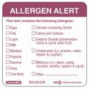 Allergen Alert Labels