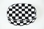 Dennys Black/White Check Skull Cap