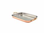GenWare Copper Plated Deep Tray 33 x 23.5cm - Pack of 3