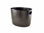 GenWare Black Aluminium Hammered Wine Bucket 30.5cm
