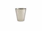 Hammered Stainless Steel Conical Serving Cup 9 x 10cm - Pack of 12