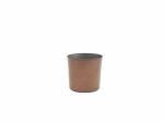 Stainless Steel Serving Cup 8.5 x 8.5cm Hammered Copper - Pack of 12