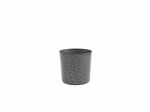 Stainless Steel Serving Cup 8.5 x 8.5cm Hammered Silver - Pack of 12