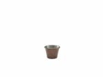 2.5oz Stainless Steel Ramekin Hammered Copper - Pack of 24