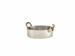 Mini Hammered Stainless Steel Casserole Dish 12 x 3.5cm - Pack of 12
